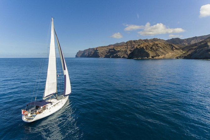 Sailing Trip and Snorkeling (max. 8 people) - Leaving Puerto de Mogan for the Open Atlantic