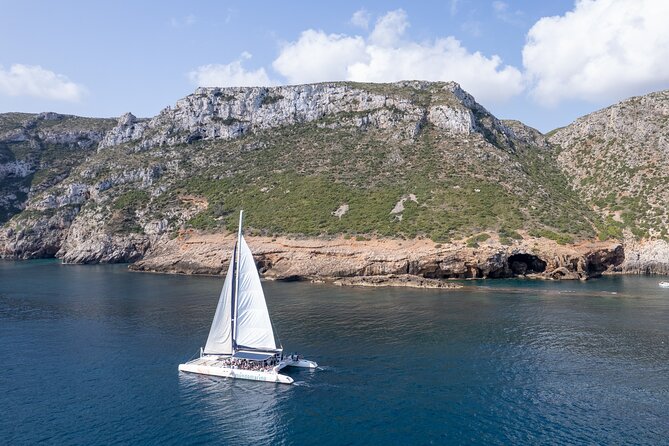 Sailing trip and swim in the bay of Dénia on a catamaran - Meeting at Esplanada Cervantes