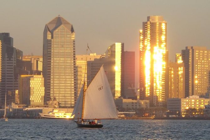 San Diego Bay Sail Aboard a Vintage Yacht Beer and Wine Included - The USS Midway and the naval waterfront