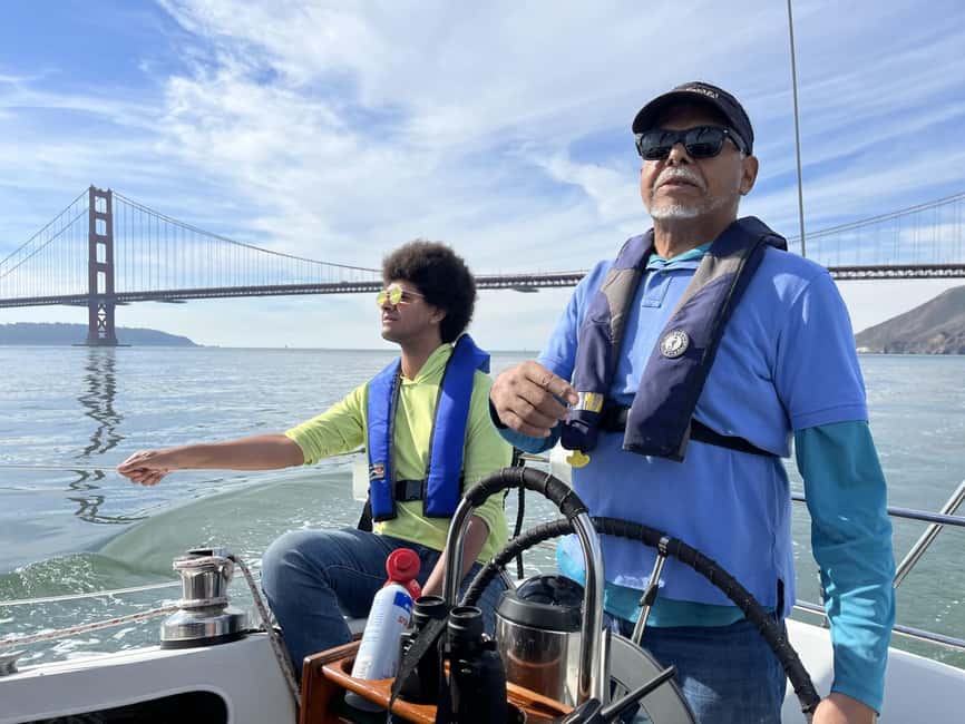 SAN FRANCISCO: (2hr) Interactive Sailing Experience - Taking the helm on a 36-foot yacht