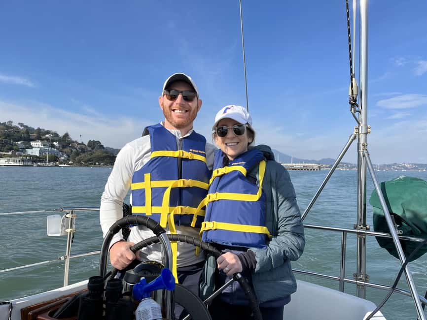 SAN FRANCISCO: (2hr) PRIVATE Sailing Experience 6 Guests - What is included on board