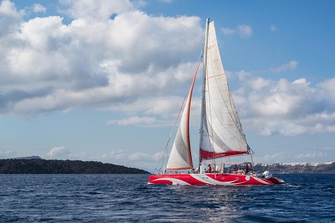 Santorini Sailing Dream Catcher with BBQ Lunch and Drinks - Palea Kameni, Nea Kameni, and the warm springs