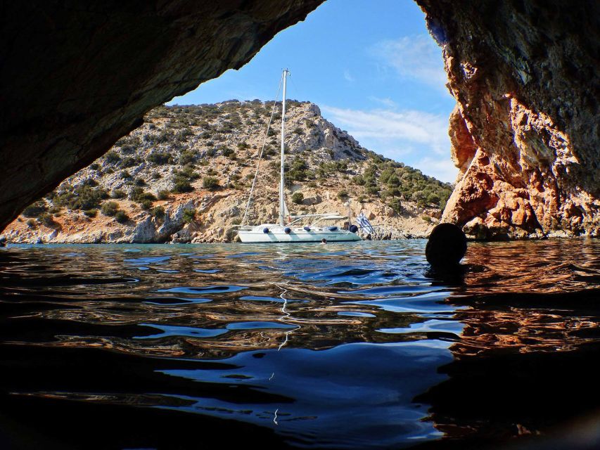 Semi-Private :Full-Day Sailing Tour Swim, Snacks & Drinks - Paros, the Blue Lagoon, and the Holed Cave