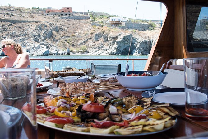 Shared Mykonos Sail Cruise to Delos and Rhenia Islands - The barbecue lunch and drinks
