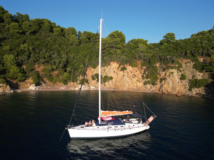Skiathos: Private Sailing Trip with Lunch and Snorkeling - Dasia’s blue sea cave after lunch