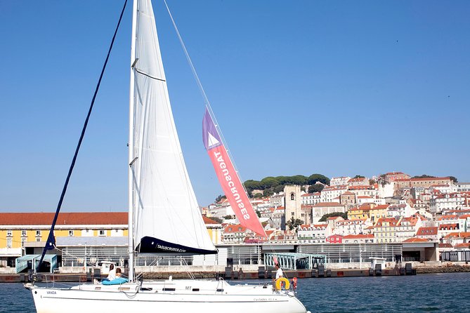 Small-Group Sailing Tour on the Tagus River from Lisbon - The bridge brings scale to the trip