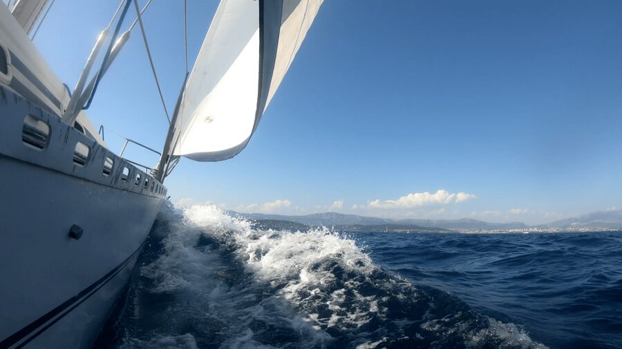 Split: Half Day Sailing Tour with Swim Stop, Snacks and Wine - The secluded cove swimming stop