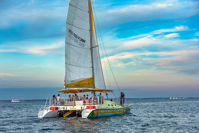 Sunset Dolphin Sail Aboard the Footloose Catamaran - The Sunset From The Footloose