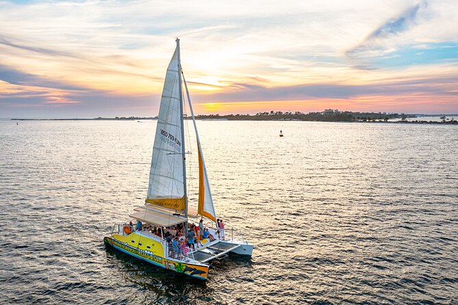 Sunset Dolphin Sail Aboard the Footloose Catamaran - Ninety Minutes On The Gulf