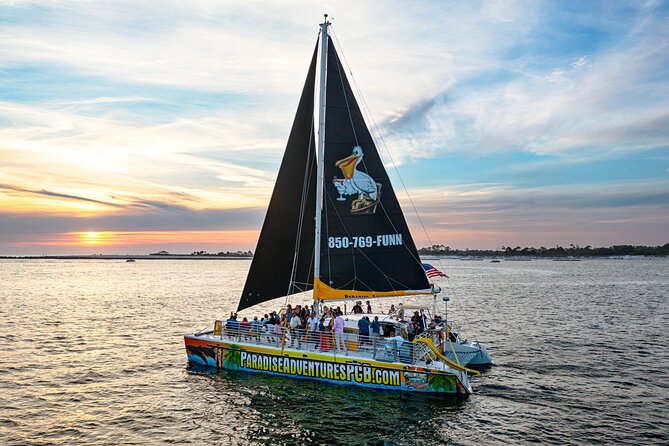 Sunset Dolphin Sail Aboard the Privateer Catamaran - Finding your place on the Privateer