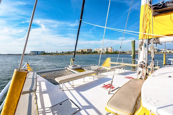 Sunset Dolphin Sail Aboard the Privateer Catamaran - Music, drinks, and the onboard bar