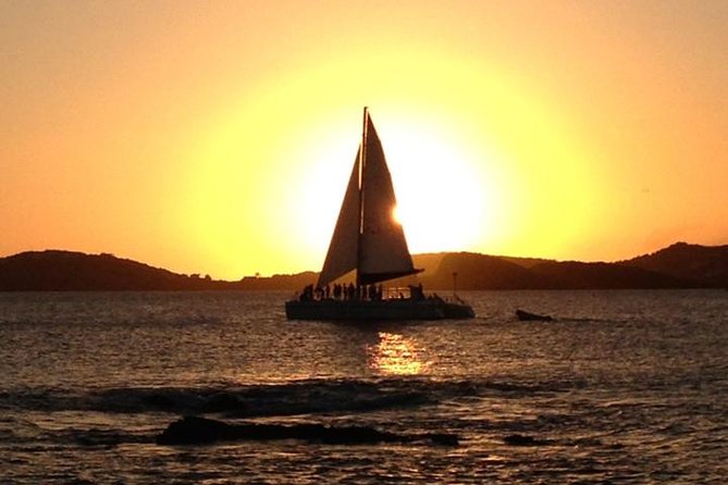 Sunset & Harbor Lights Dinner Sail from the Marriott's Frenchman's Cove - Sailing toward Little Buck Island and Charlotte Amalie