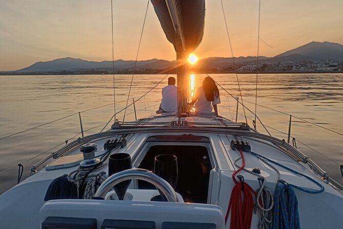 Sunset on Private Sailing boat Puerto Banus Marbella (10 pax) - Key points to know before you sail