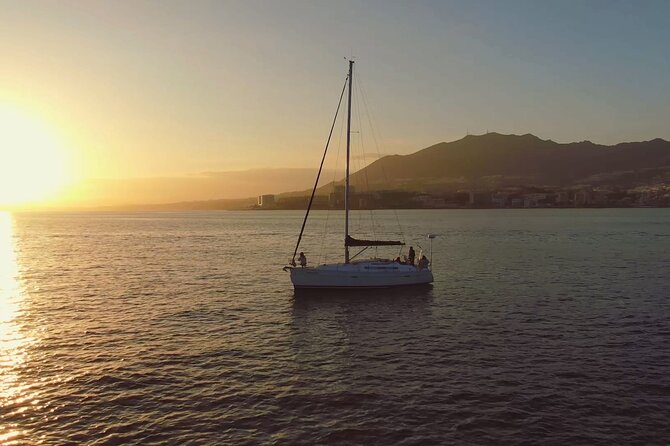 Sunset on Private Sailing boat Puerto Banus Marbella (10 pax) - An optional swim, if conditions allow