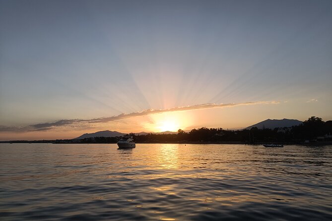 Sunset on Private Sailing boat Puerto Banus Marbella (10 pax) - Returning to Puerto Banús at dusk
