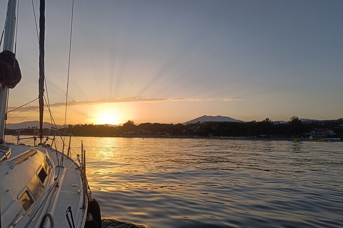 Sunset on Private Sailing boat Puerto Banus Marbella (10 pax) - The crew and the feel of the boat