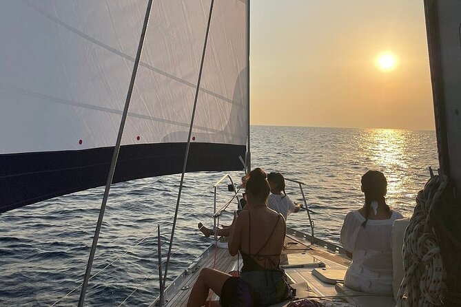 Sunset Sail Cruise to Rhenia, Mykonos Beach Safari, Dinner&Drinks - Swimming and snorkeling from the yacht