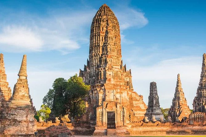Sunset Sail, Glittering Tempels at Afternoon Ayutthaya Tours - Wat Yai Chai Mongkhon and its reclining Buddha