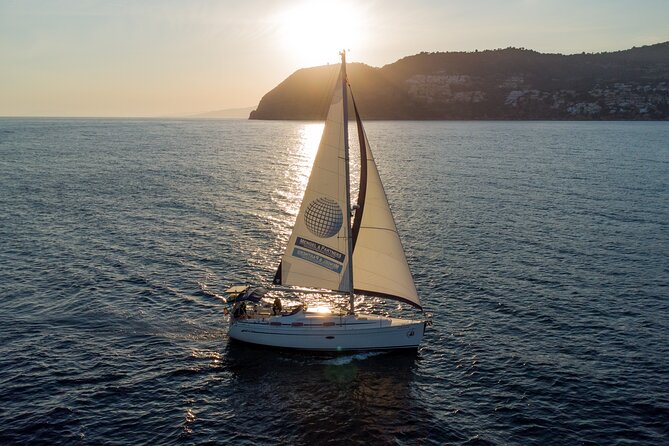 Sunset sailing along the cliffs of Maro- Private - Setting Out From La Herradura