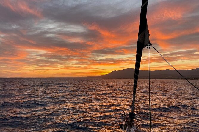 Sunset sailing along the cliffs of Maro- Private - Sailing Through Maro-Cerro Gordo