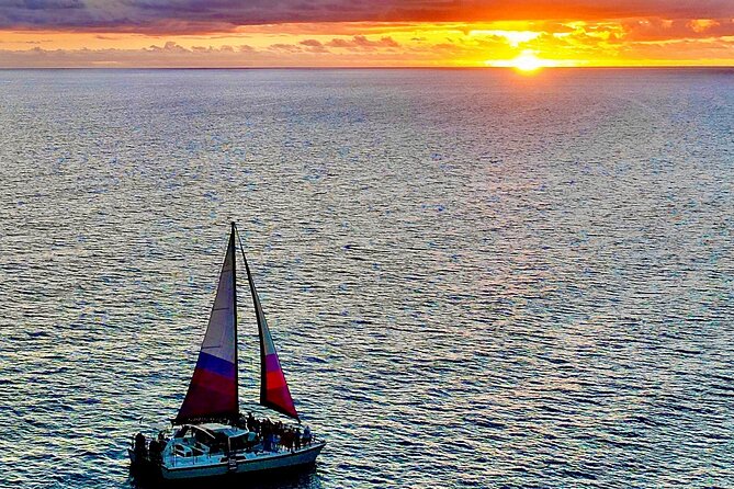 Sunset Sailing on a Floating Tiki Bar Charming Hawaiian Catamaran - Winona’s small-catamaran feel