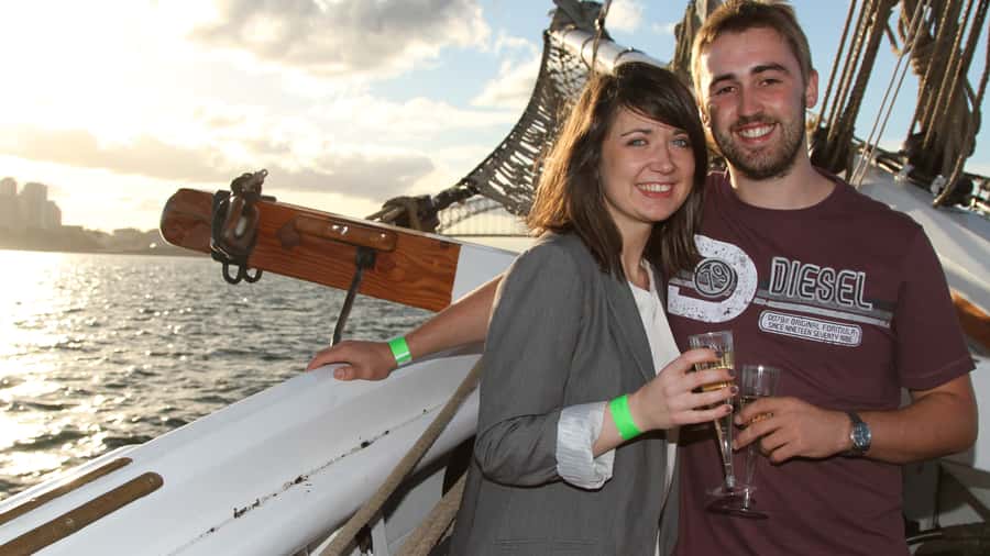 Sydney Harbor Tall Ship Wine & Canapés Evening Cruise - Starting at Campbell’s Cove in The Rocks