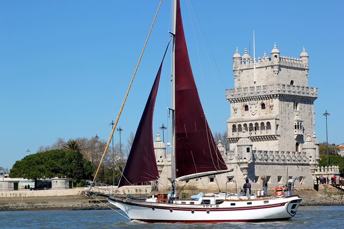 Tagus River - Private Tour on Vintage Sailboat - Belém Tower from the water