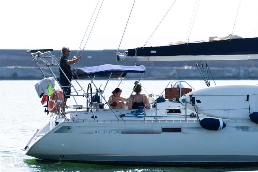 Taormina: Sailing boat tour with aperitif included - Isola Bella and the Blue Grotto