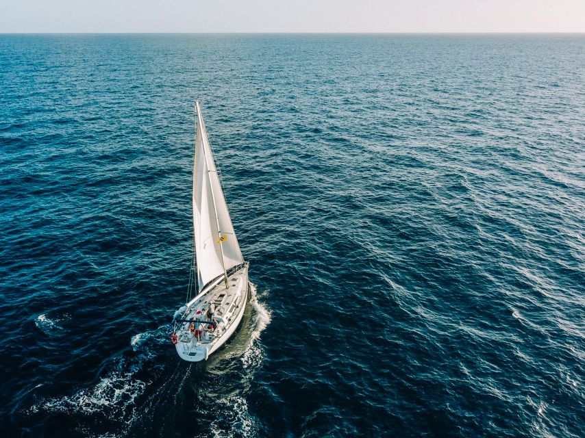 Tenerife: Sailboat Tour Whale Watching Food and Snorkeling - Leaving Puerto Colón on the Roulette
