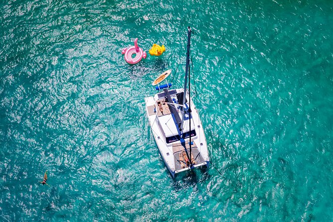 Tulum: Luxury Sail & Snorkel – All Inclusive 34' Catamaran - What the $825 price really buys