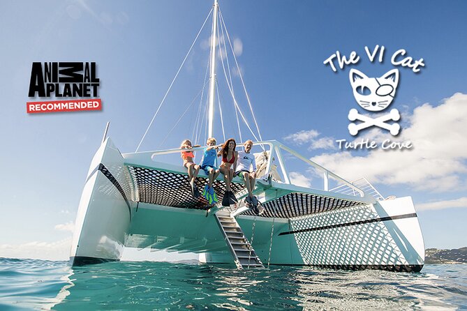 Turtle Cove Catamaran Snorkel and Sail at Little Buck Island STT - Little Buck Island and Turtle Cove