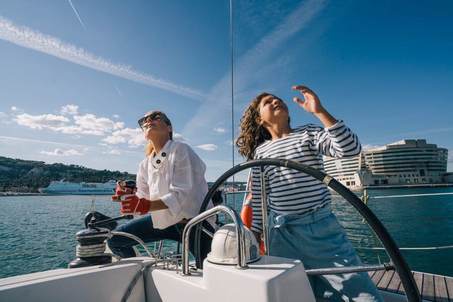 Two Hour Luxury Sailing Experience with Open Bar - Learning to sail aboard the 37-foot yacht