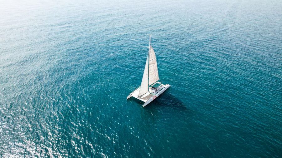 Valencia: Sailing Catamaran Cruise with Sunset Option and DJ - The front nets are worth considering