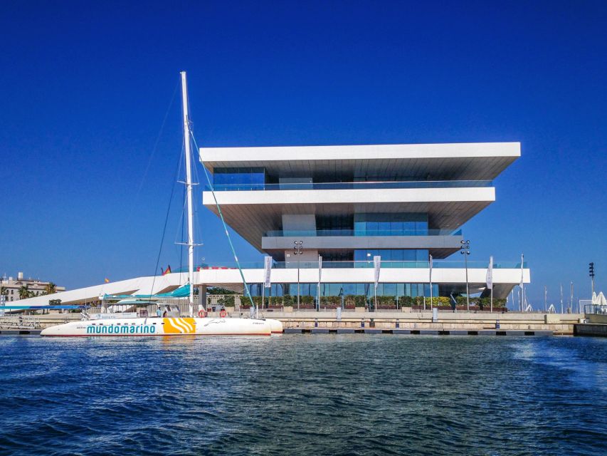 Valencia: Sailing Catamaran with Swimming & Optional DJ - The swim stop, from a quick dip to 45 minutes