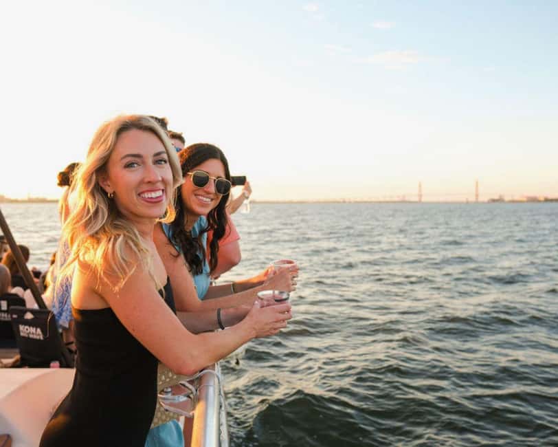 Wednesday Happy Hour Sunset Sail | Charleston Harbor - Watching Charleston Harbor turn gold