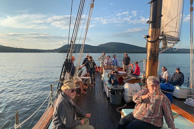 Windjammer Classic Sunset Sail from Camden, Maine - Setting sail from Camden Harbor