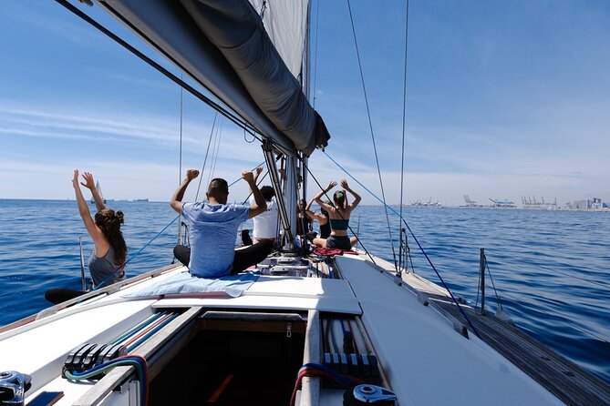 Yoga Session and Sailing Adventure in Barcelona - Meeting at Marina Vela and settling aboard