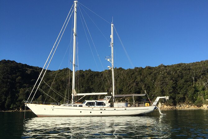 Yonder Star Sailing Yacht - Leaving Viaduct Harbour beneath the lifting bridge